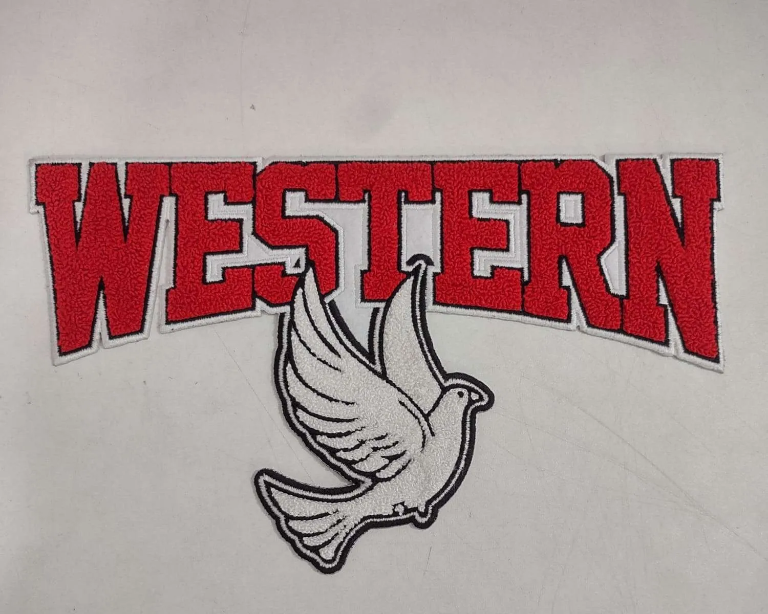 Soft chenille patch with fuzzy texture for letterman jackets - Example 7 by Dynamic Digitizers USA