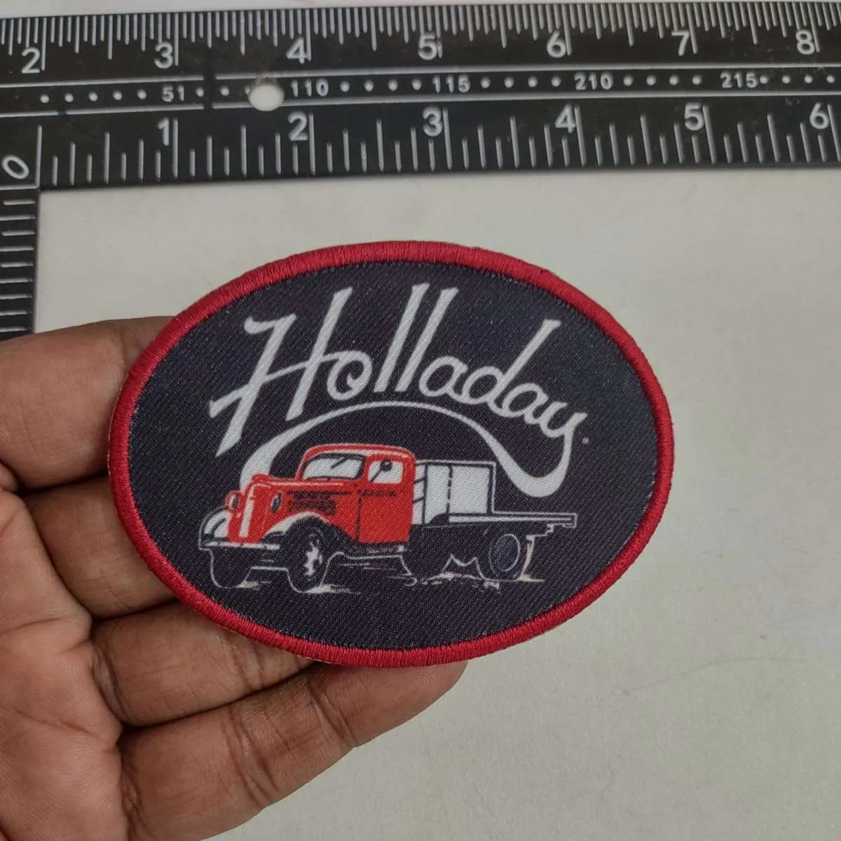 Full-color sublimation patch with photographic quality print - Example 3 by Dynamic Digitizers USA